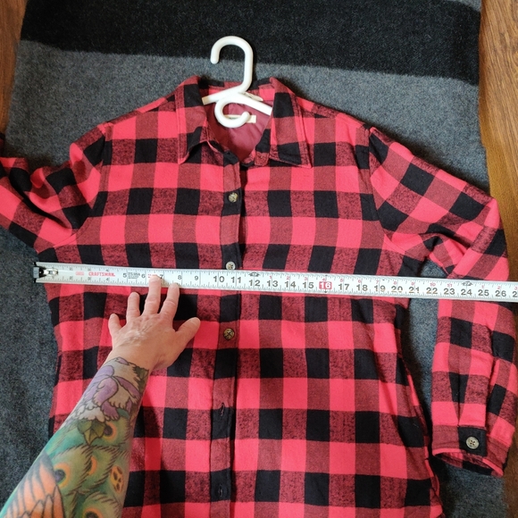 Lined Small Woolrich flannel ladies Pemberton insulated jacket button down - Picture 8 of 9